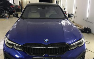 BMW 320 — выполнили целый комплекс работ, тонировка, оклейка и бронирование