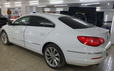 Volkswagen Passat CC — тонировка задних стекол пленкой Carbon 95%