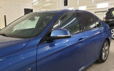 BMW 320 — тонировка передних боковых атермальной пленкой 20%