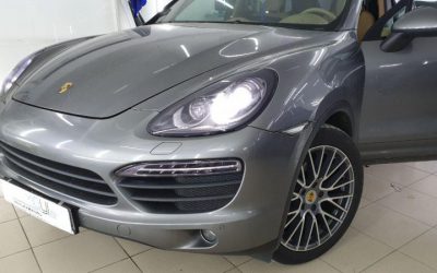 Porsche Cayenne — комплекс работ по полировке, оклейке и тонировке