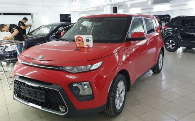 Kia Soul — установка охранно-телематического комплекса Starline S96