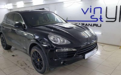 Porsche Cayenne — тонировка передних боковых стекол пленкой 65% Ultra Vision