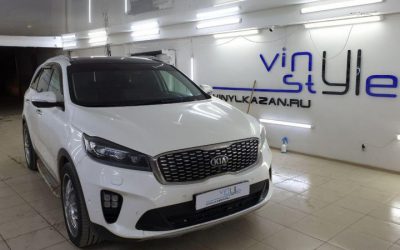 Kia Sorento Prime — бронирование лобового стекла пленкой ClearPlex