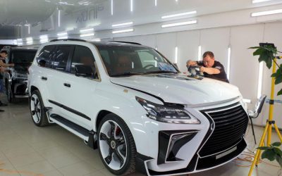 Lexus LX570 — полировка кузова авто и химчистка салона