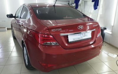 Hyundai Solaris — установка сабвуфера и скрытой проводки