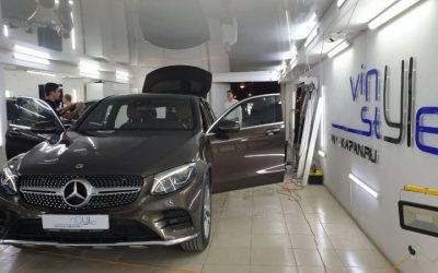 Mercedes GLK 250 — тонировка стекол пленкой LLUMAR 95%