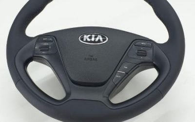 Перешив руля автомобиля  и рычага КПП кожей Nappa — Kia Rio