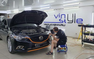 Локальная полировка бампера автомобиля Mazda 6