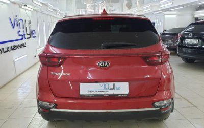 Kia Sportage — тонировка задней полусферы пленкой Ultra Vision, 5% светопропускаемости