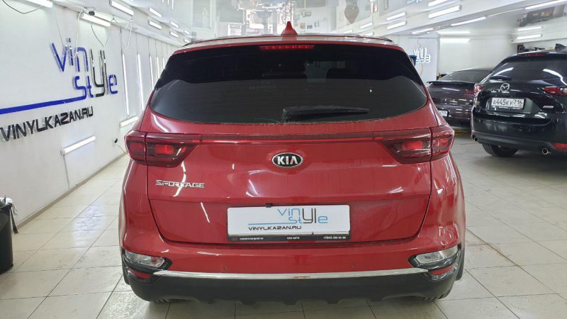 Kia Sportage — тонировка задней полусферы пленкой Ultra Vision, 5% светопропускаемости