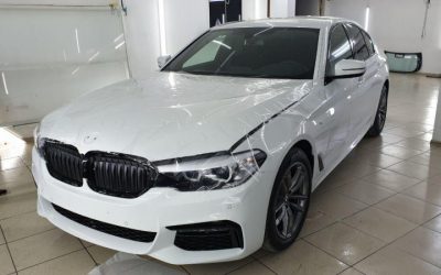 BMW 520D — бронирование полиуретановой пленкой Hexis Bodyfence