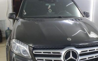Mercedes GLS 350D — ремонт трещины на лобовом стекле