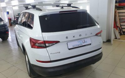 Skoda Kodiaq — затонировали заднюю полусферу пленкой премиум класса SanTek