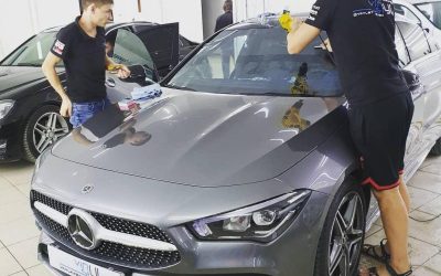 Mercedes CLA на небольшом преображении от автостудии Vinyl Style