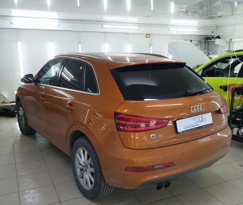 Audi Q3 — установка автосигнализации Starline A93, химчистка и тонировка стекол пленкой