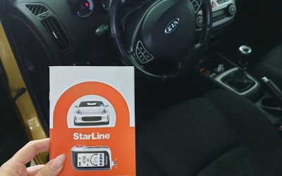 Очередная установка охранного комплекса Starline A93 с автозапуском и обратной связью — Kia Ceed