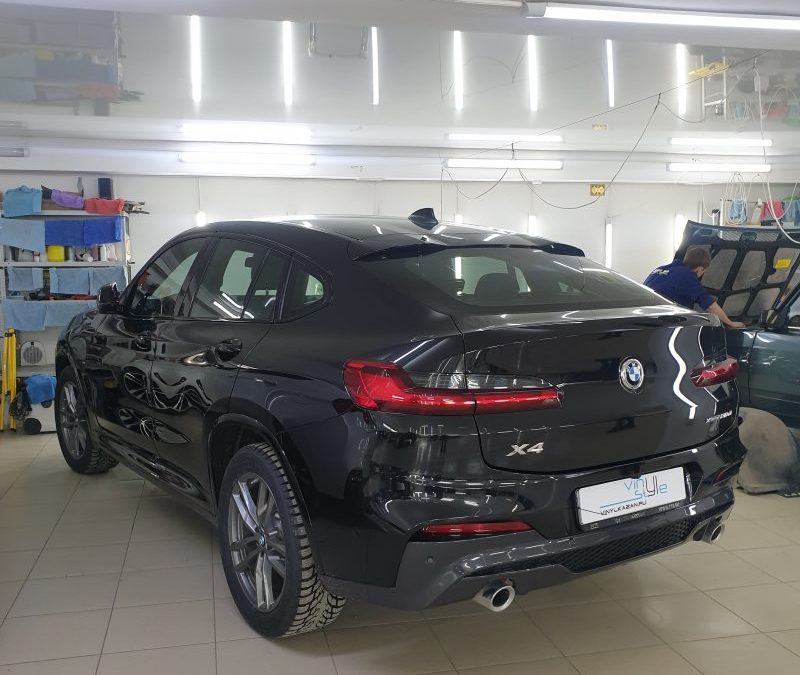 BMW X4 — установка автосигнализации Starline S96, тонировка стекол пленкой ULTRAVISION 50%