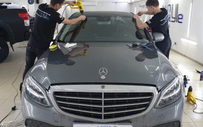 Бронирование лобового стекла Mercedes C200