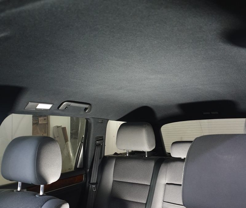 Volkswagen Touareg — ремонт потолка, перетяжка деталей интерьера, замена ремней безопасности, восстановление SRS Airbag