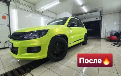 Volkswagen Tiguan — установка пружин Eibach с занижением 30 мм