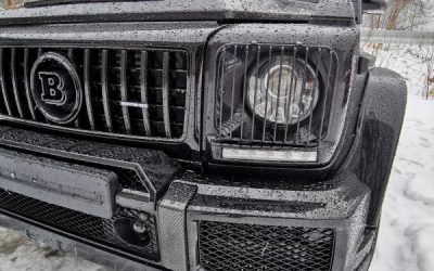 Покрасили и установили обвес BRABUS на автомобиль Mercedes-Benz G-класс