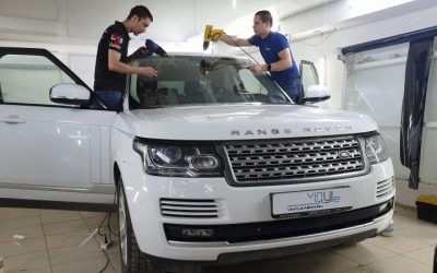 Бронирование лобового стекла  Range Rover Vogue