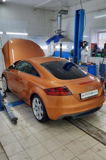 Audi TT — диагностика ходовой, замена масла и фильтра, 3-х мойка с нанесением воска