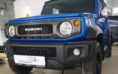 Suzuki Jimny — бронирование лобового, бронирование всего кузова полиуретаном, атермальная тонировка