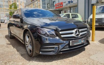 Mercedes E200 — легкая полировка кузова и нанесение керамического состава