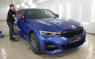 BMW 320D — шумоизоляция арок, полировка, защитный состав, антидождь, тонировка и бронирование