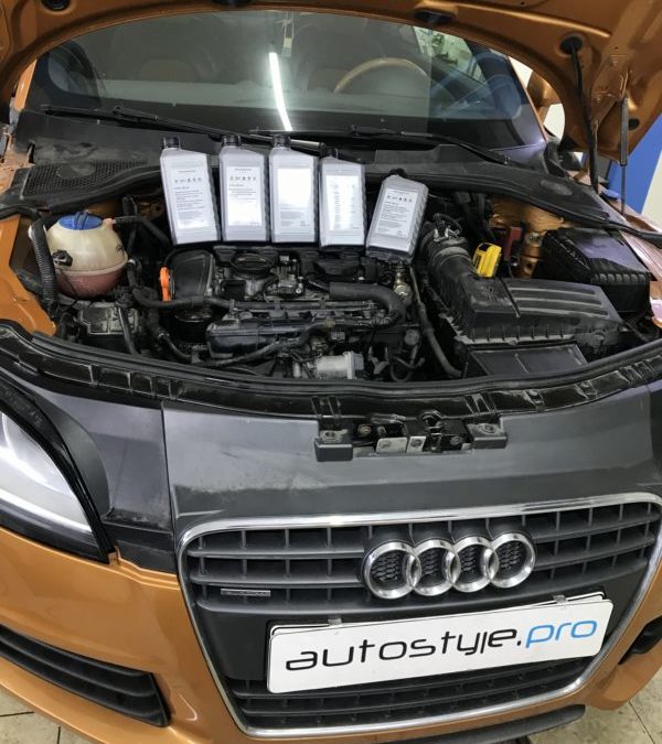 Замена трансмиссионного масла в коробке автомобиля Audi TT