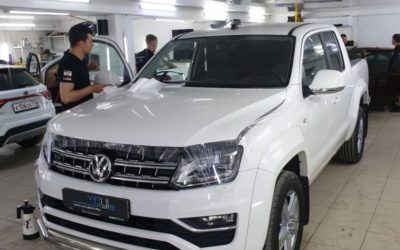 Volkswagen Amarok — бронирование капота, крыльев и стоек вокруг лобового стекла