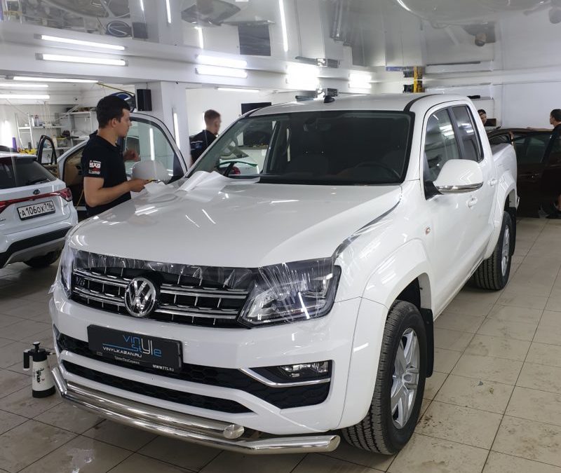 Volkswagen Amarok — бронирование капота, крыльев и стоек вокруг лобового стекла