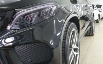 Mercedes GLE Coupe — полировка кузова, керамика 4 слоя, бронирование кузова и фар, антихром, химчистка