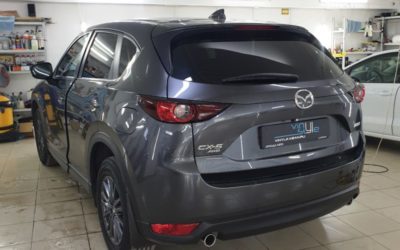 Затонировали заднюю полусферу Mazda CX-5 пленкой UltraVision