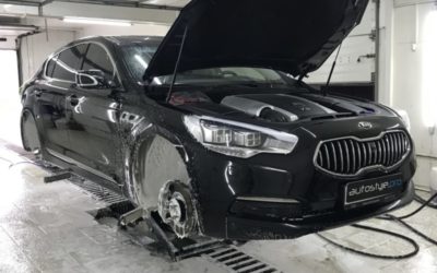 KIA Quoris — мойка двигателя, днища и подвески, консервация