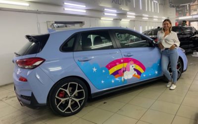 Hyundai i30N — разработка дизайна, печать и оклейка автомобиля