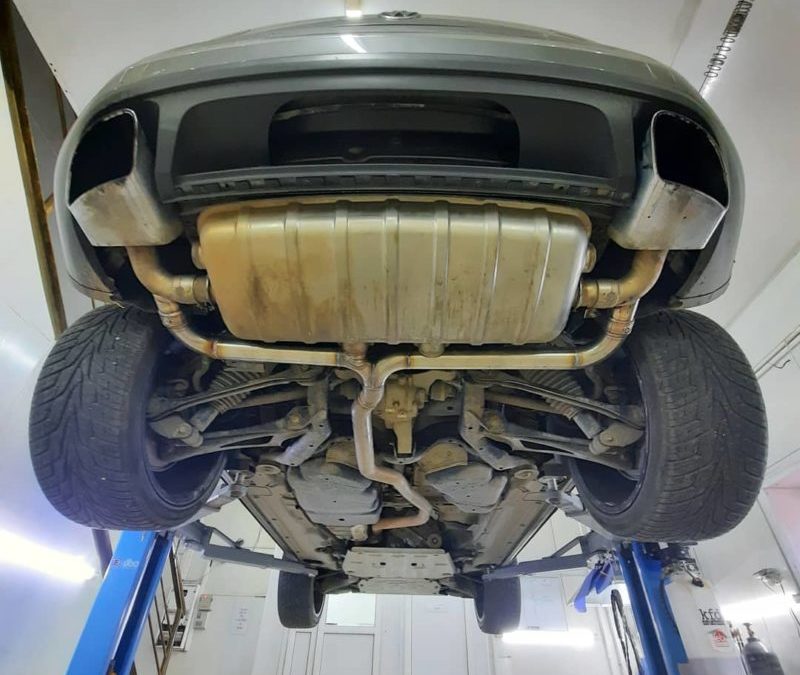 Volkswagen TOUAREG 3.0D — Stage2 📈до 335лс/650Нм, программно убрали EGR, установили downpipe, сделали выхлопную систему на заслонках