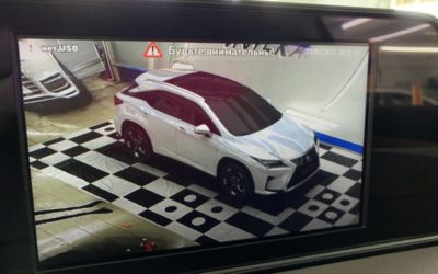 Установка системы кругового обзора на автомобиль Lexus RX 300 в Казани