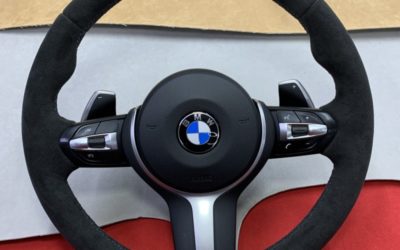 Перешив руля BMW X5M с обогревом в алькантару