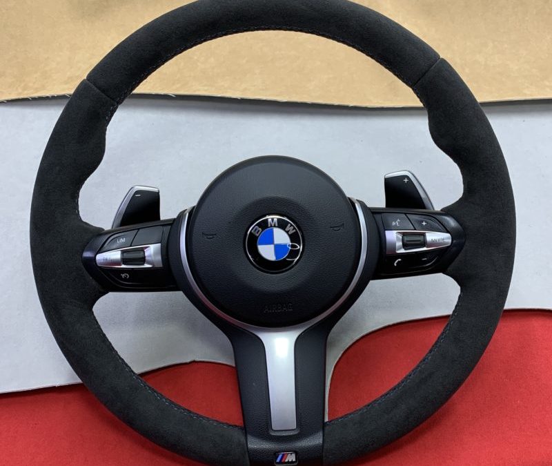 Перешив руля BMW X5M с обогревом в алькантару