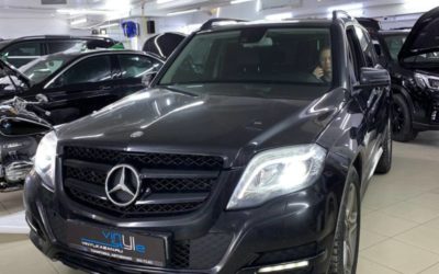 Mercedes GLK 300 — заменили штатные ксеноновые адаптивные линзы на светодиодные bi-led модули Aozoom A3+