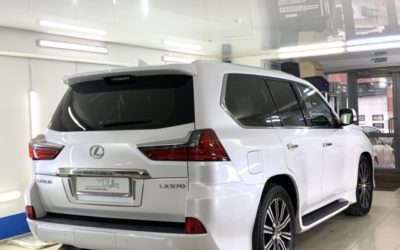 Бронирование зон рисков и нанесение керамики на автомобиль Lexus LX 570