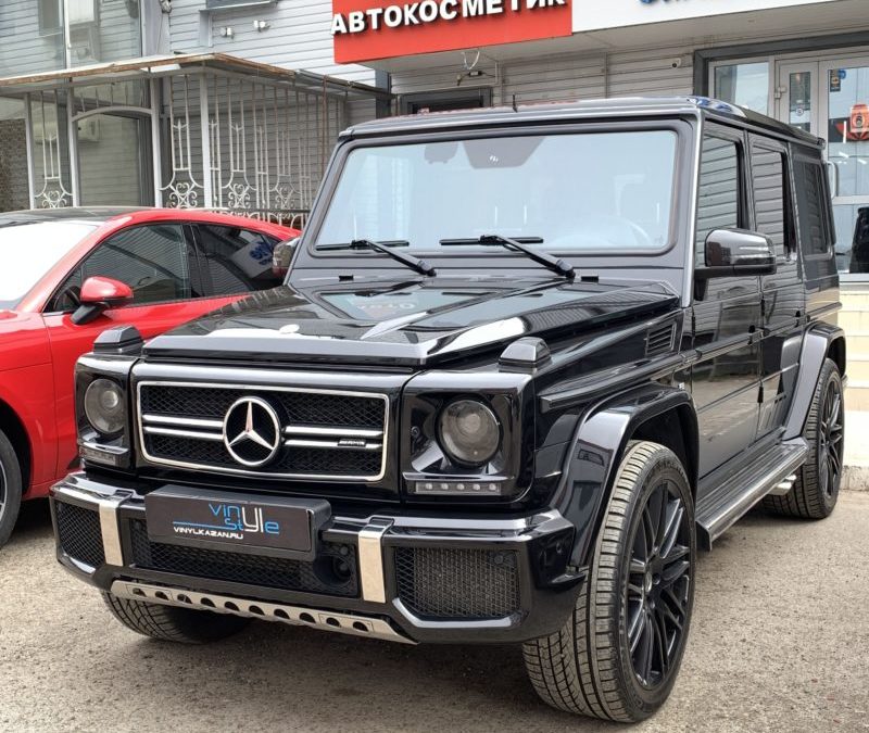 Mercedes G63 — полировка кузова автомобиля и нанесение керамики на кузов