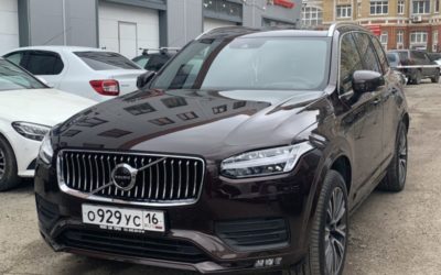 Volvo XC 90 — бронирование полиуретановой пленкой, керамика, тонировка