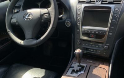 Lexus GS 450 — аквапринт деталей интерьера салона, перетяжка руля и ручки КПП, ремонт сидения
