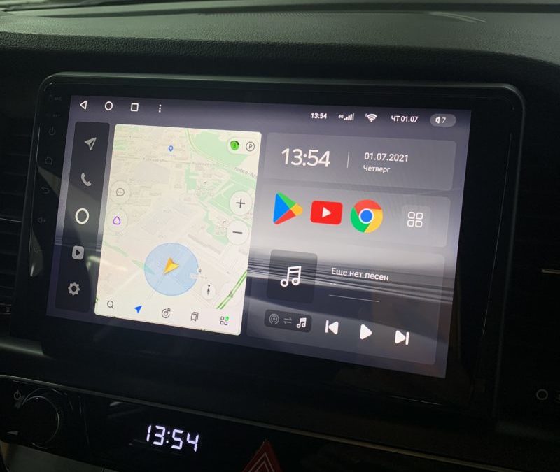 Hyundai Sonata 2019 года — установка штатного галогена на bi-led модули Aozoom A3 max, подключили камеру