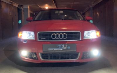 Audi A4, 2004 года — установили светодиодные bi-led модули