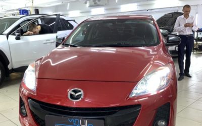 Заменили штатные галогеновые линзы на светодиодные bi-led модули Aozoom A3 Max — Mazda 3