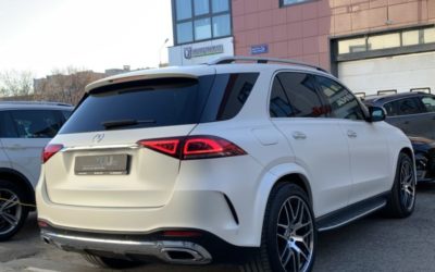 Mercedes GLE 450 — бронирование кузова полиуретановой пленкой, замена решетки радиатора